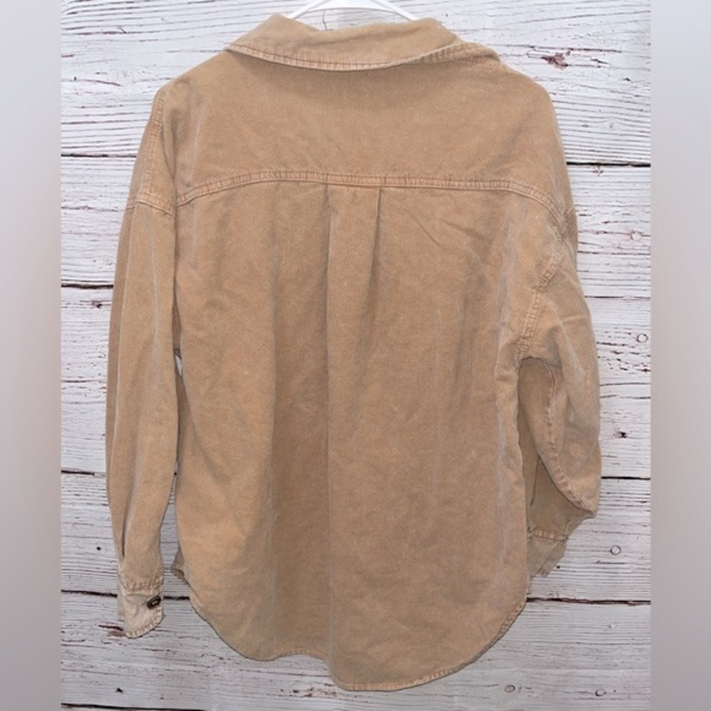 Mustard Seed Ribbed Shacket - Picture 3 of 7